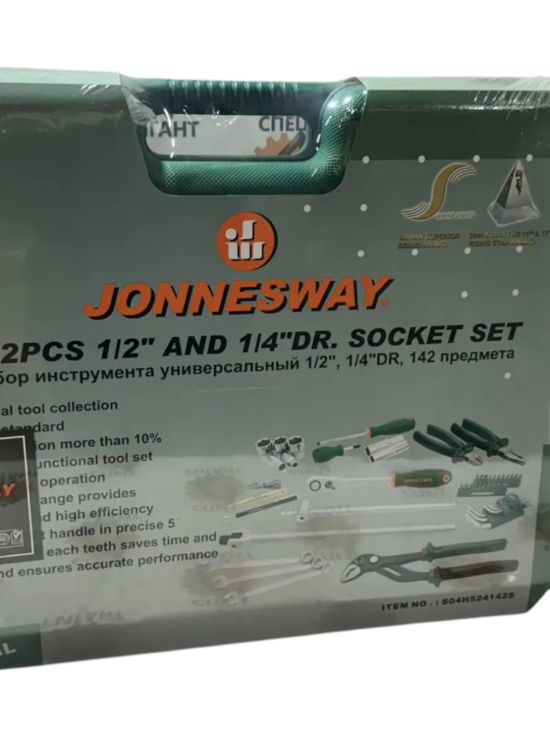 Набор инструмента 142 предмета jonnesway, S04H524142S
