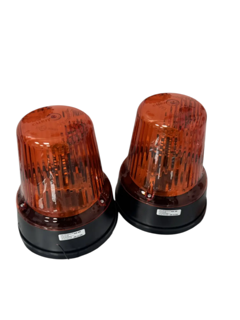 Маячок проблесковый МИ 05 30LED 12+24V импульсный стационарный желтый, САКУРА +1+10